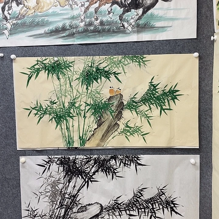 竖款新中式装饰画