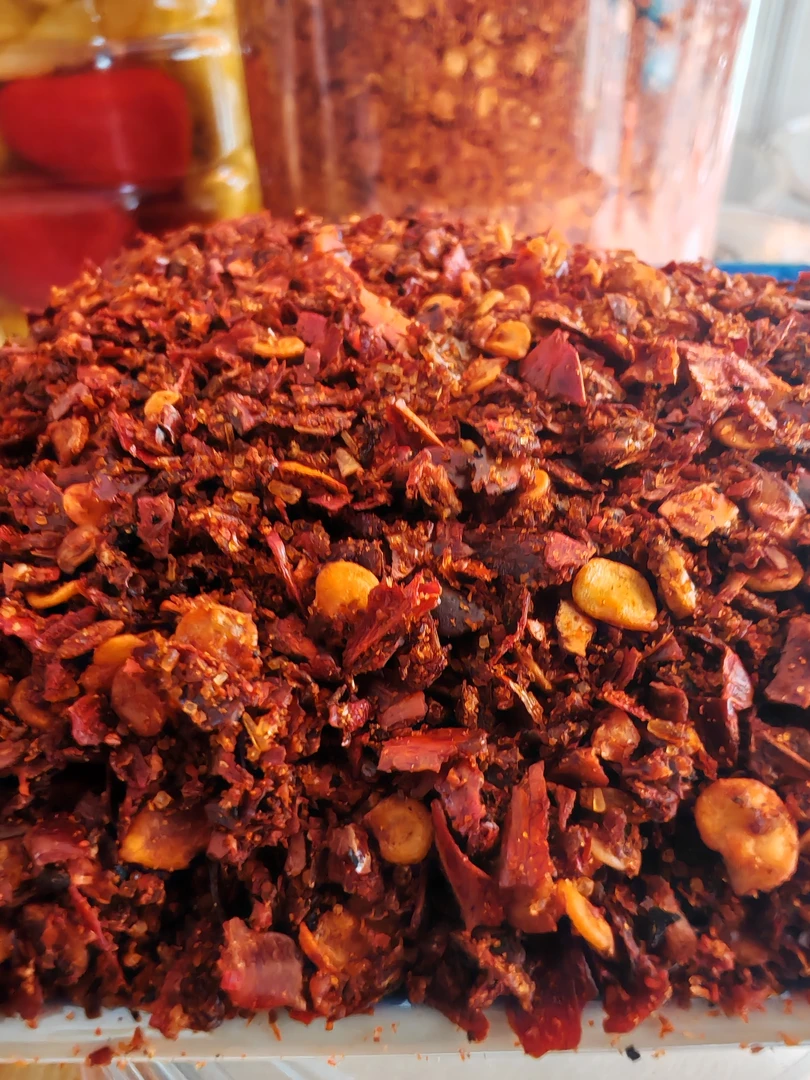 鲜花椒 麻辣椒面，又香又辣（搞沾水吃素菜专用 ）