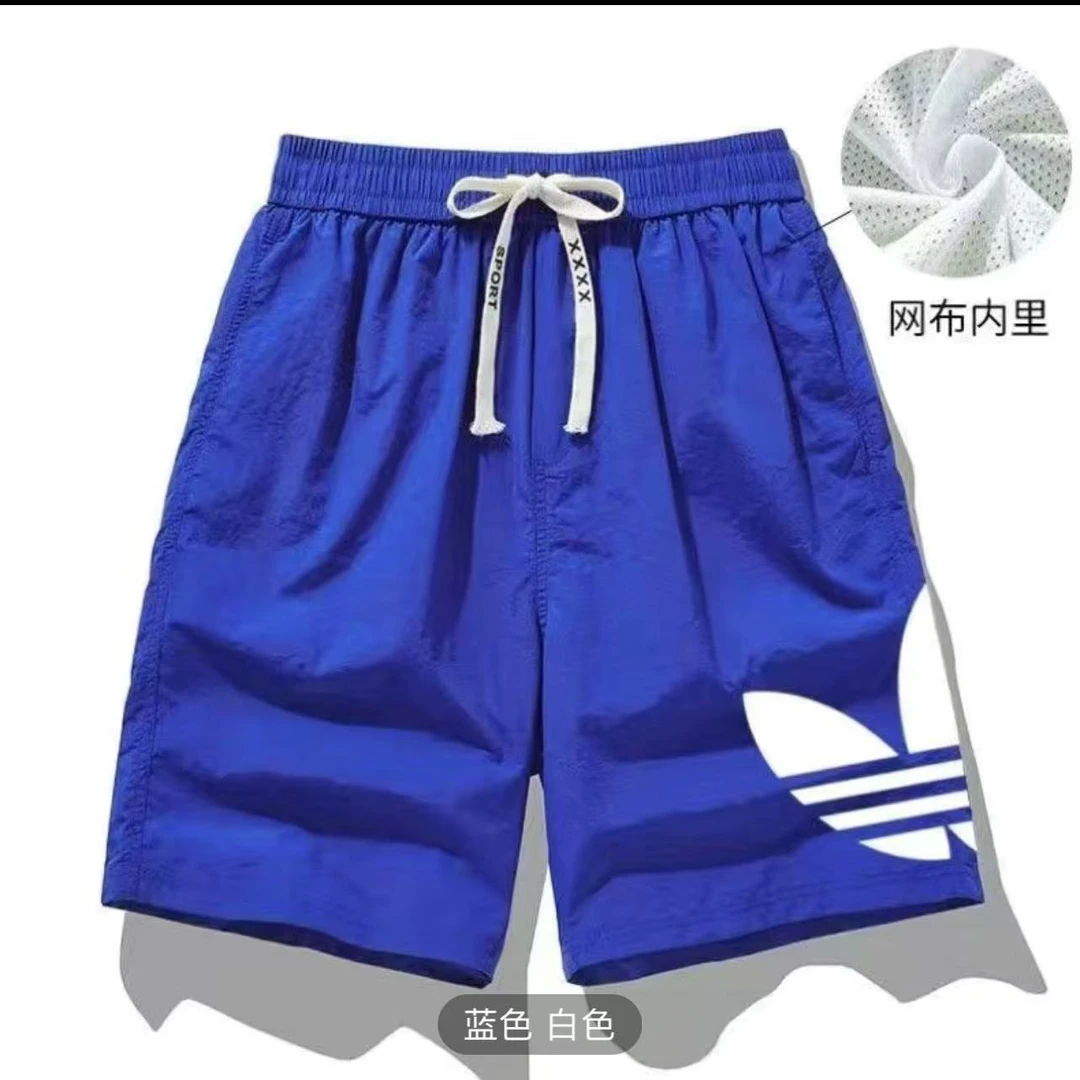 夏季短裤圆领休闲透气时尚春夏潮流百搭白色情侣半袖ins简约舒适