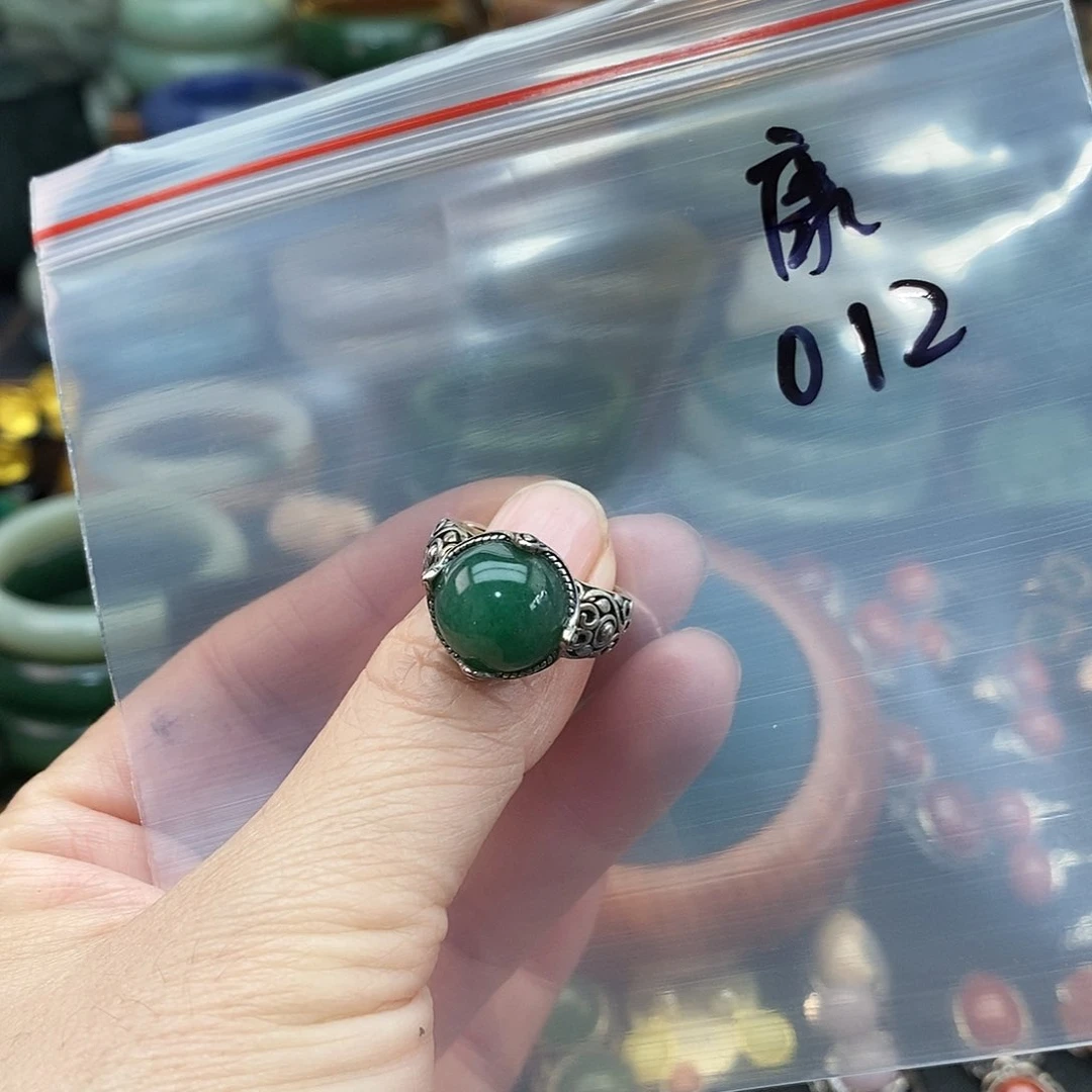 石英质玉戒指银S925镶嵌康****师