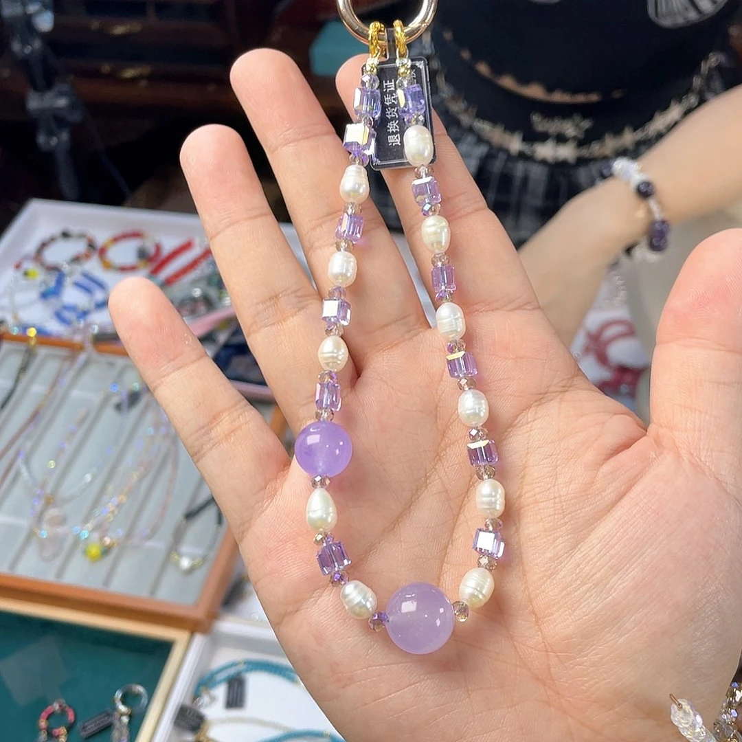 水晶手链银S925镀金镶嵌