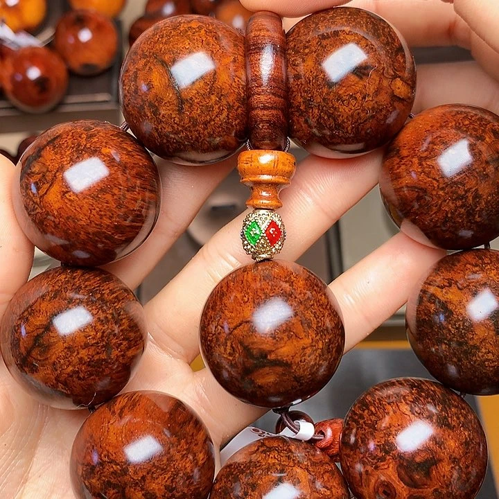 花梨木类手串/手链黄花梨风化料老挝花梨土埋料3.0