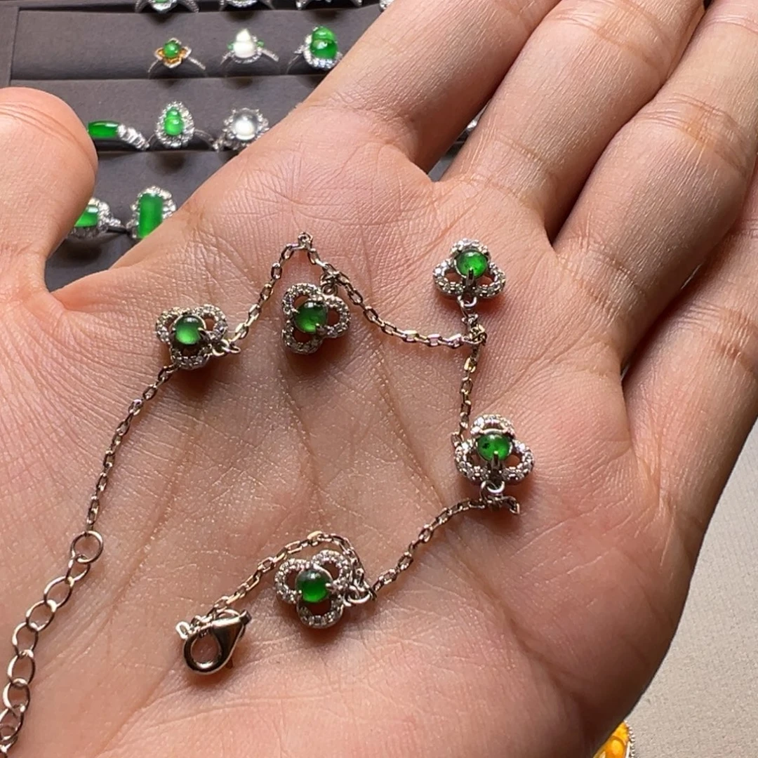 未镶嵌手链翡翠手链