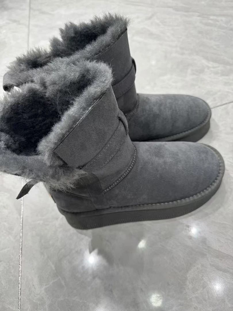 2320【蝶谷】厚底毛毛加绒冬季加厚保暖休闲鞋