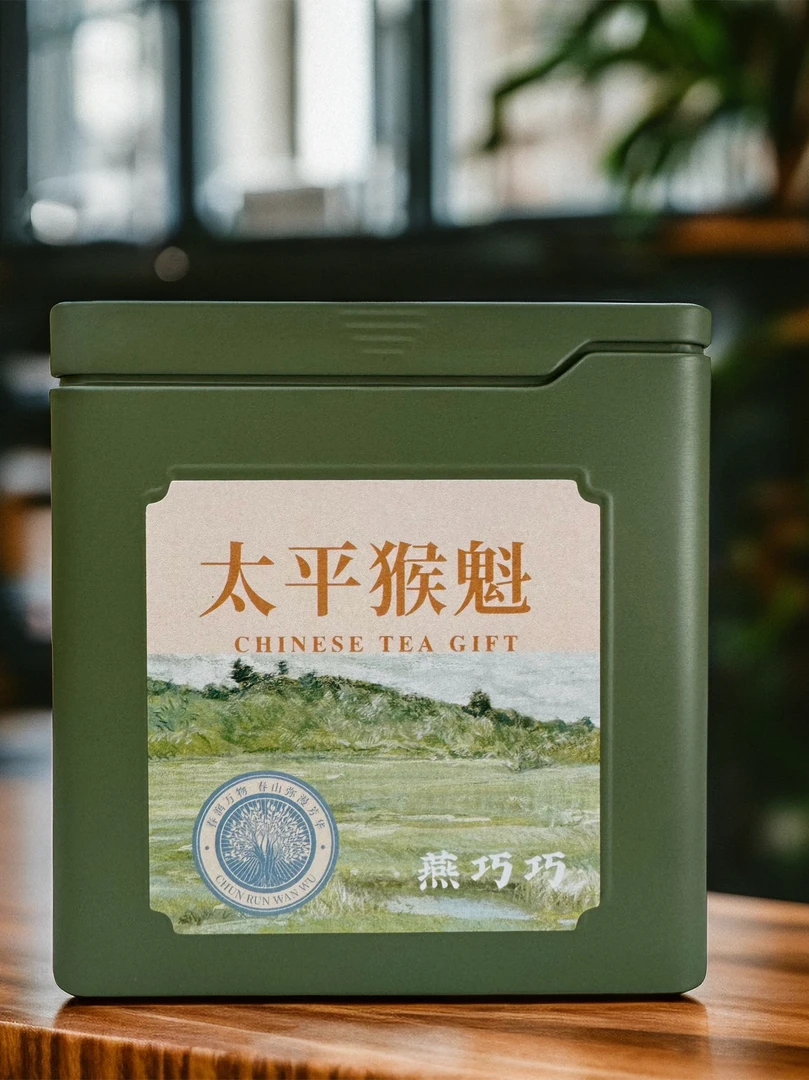 燕巧巧安徽明前一级太平猴魁送礼自己喝 兰花香