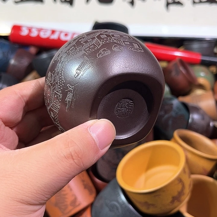 茶杯紫砂全手工紫砂主人杯
