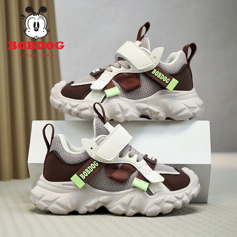 【反季清货】巴布豆男女童鞋网面透气儿童软底轻便跑步童运动鞋5320