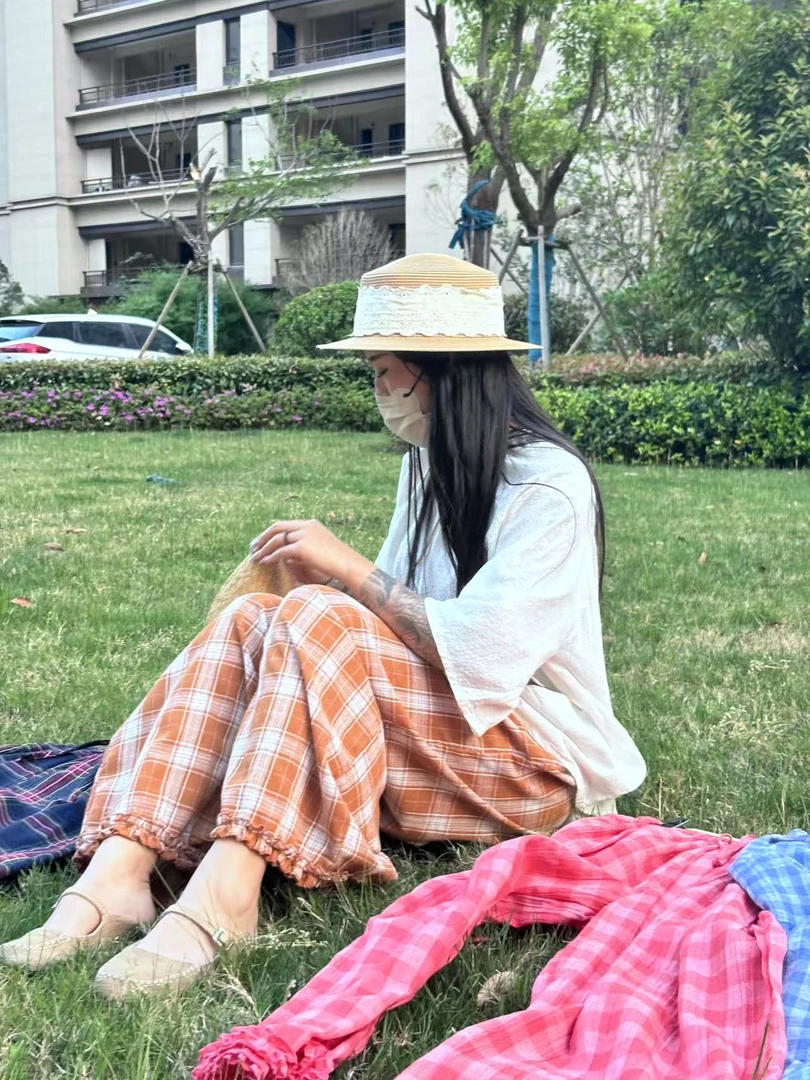 【直播专属】2025新款棉麻森系孤品套装衣服裤子百搭夏季薄款