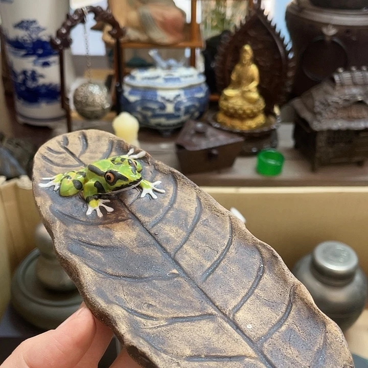 陶中古工艺品摆件