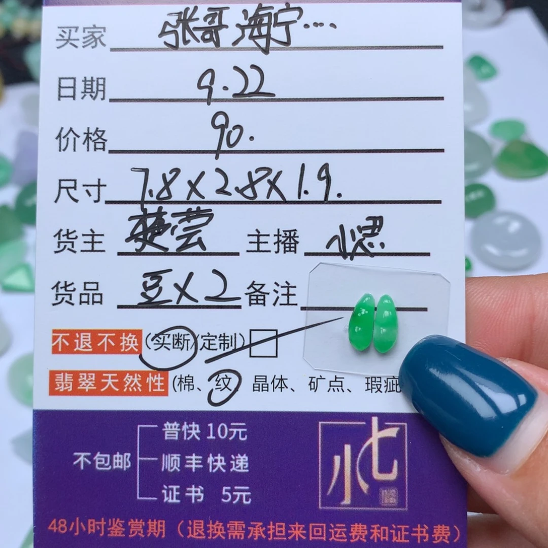 张***家颈饰未镶嵌翡翠翡翠
