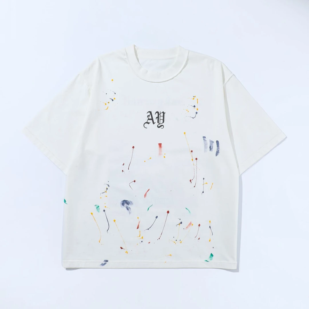 【海涛大叔】290g天国雏菊泼墨数码短袖