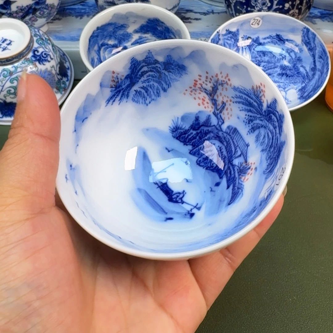 景德镇纯手绘茶具圆圆251
