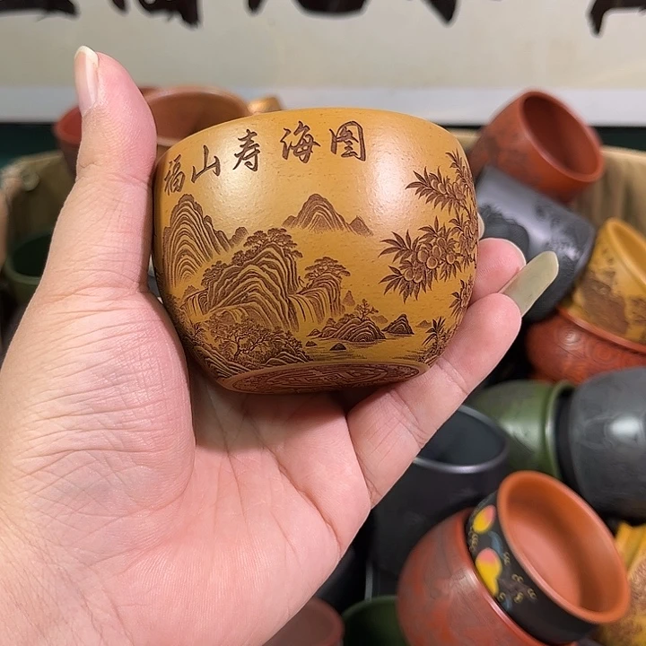 茶杯紫砂全手工紫砂主人杯