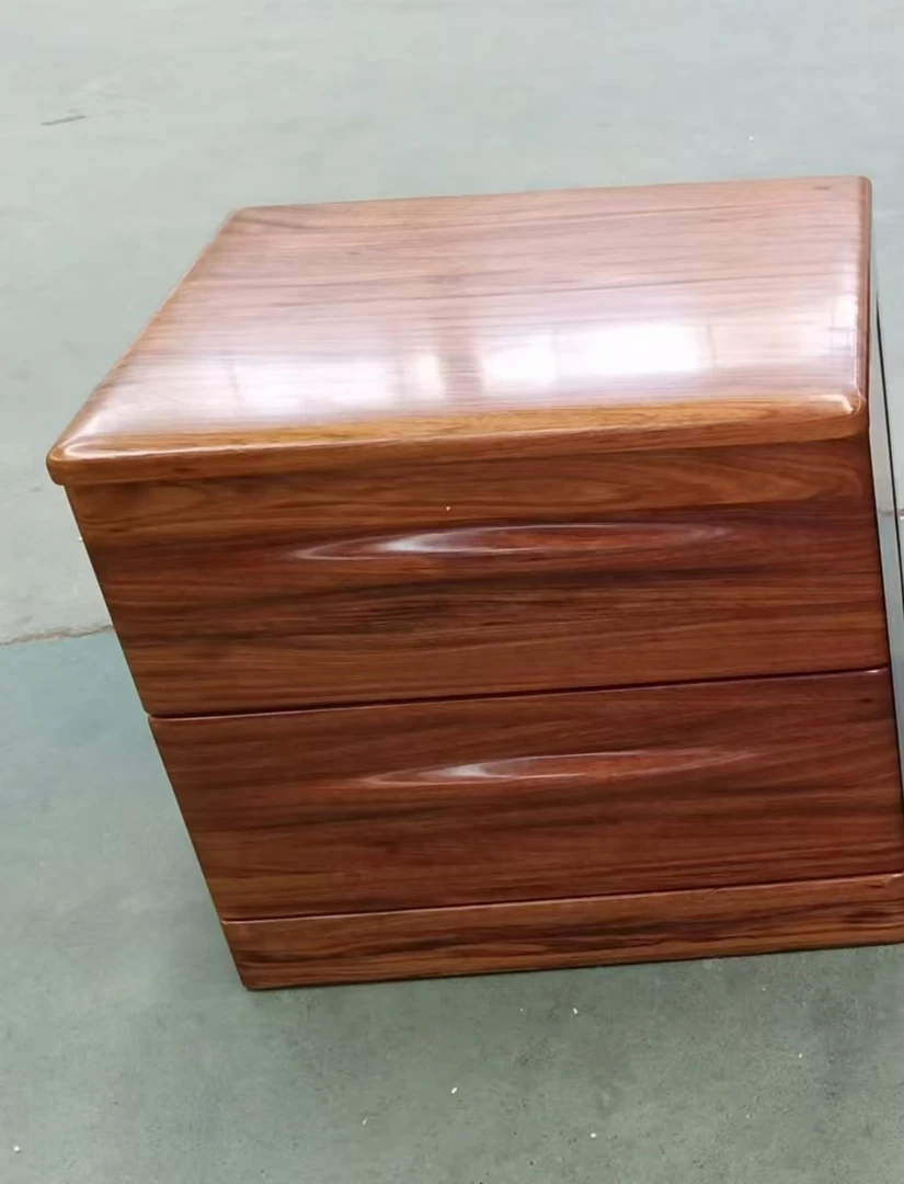 卧室家具实木床头柜乌金木床头柜新中式高品质家用全实木床头柜