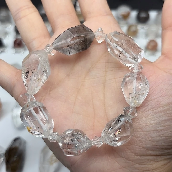 水晶未镶嵌手串闪灵钻手串
