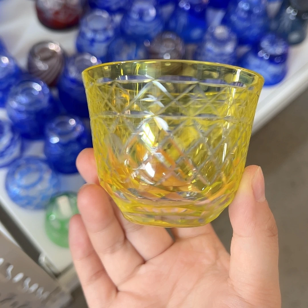 水晶玻璃高脚款微瑕一个