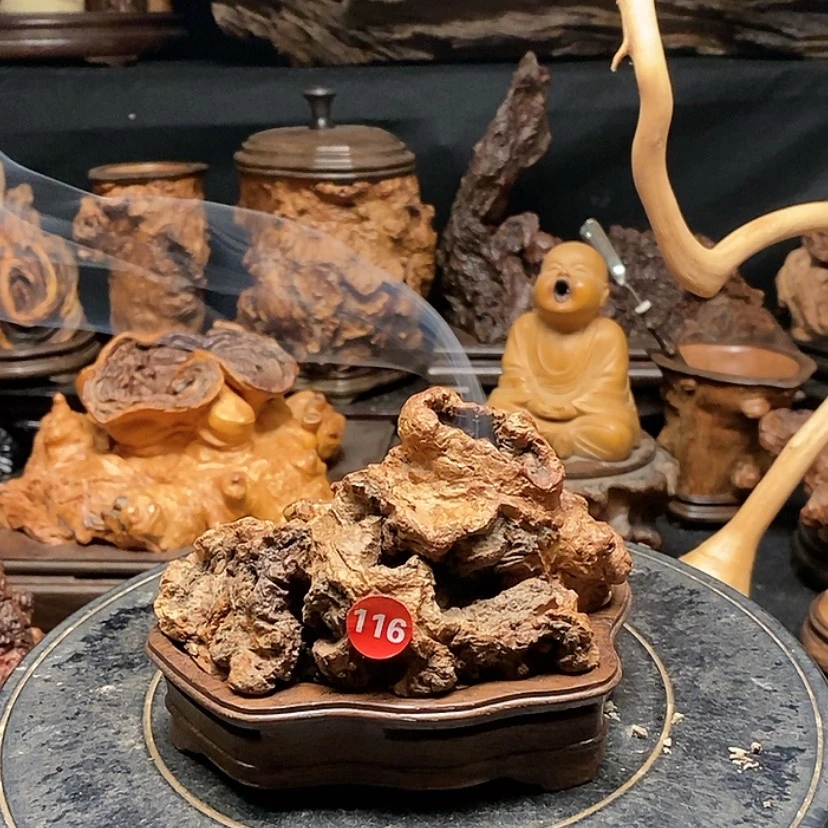 【闪购商品】116号荔枝木香炉工艺