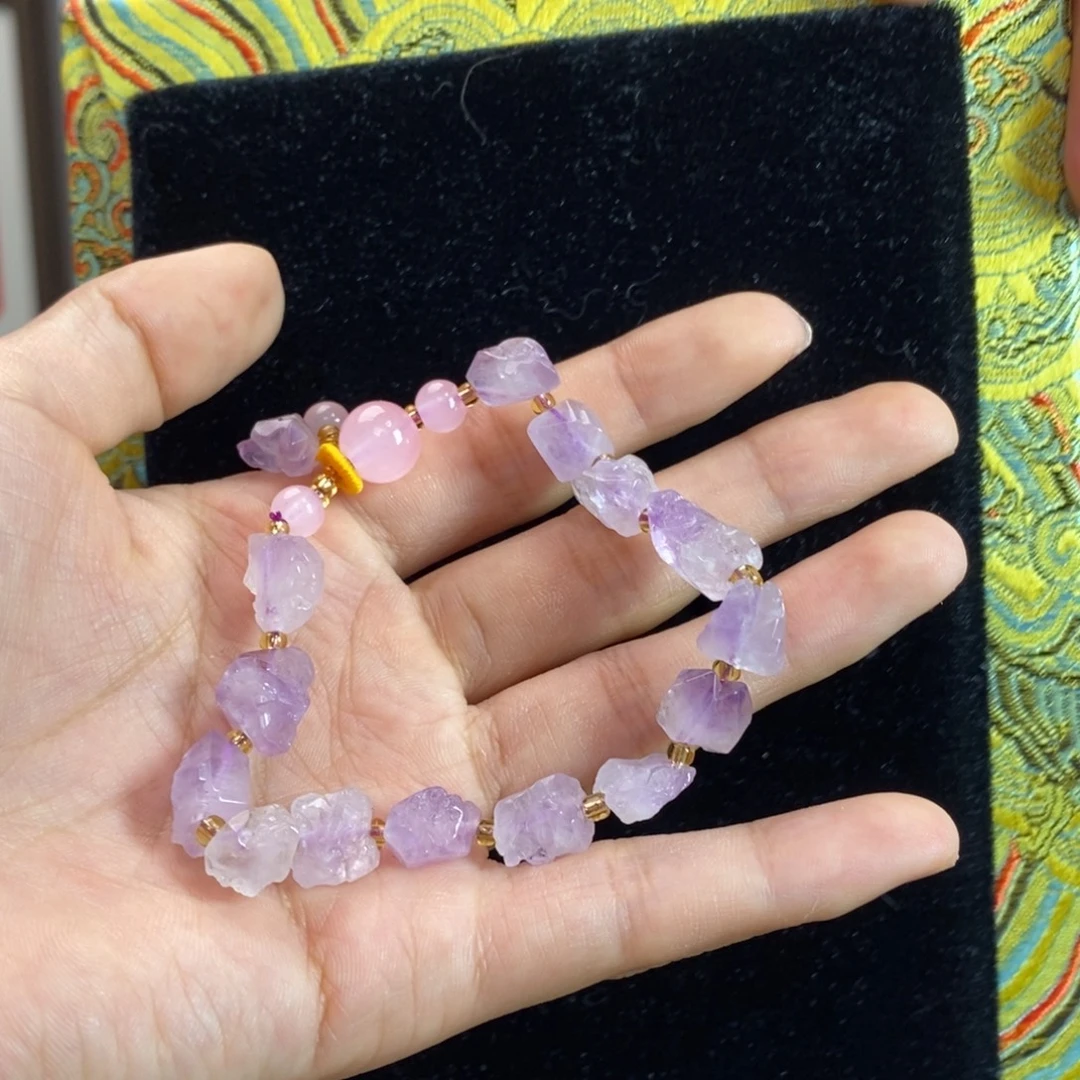 珠宝半成品紫晶未镶嵌