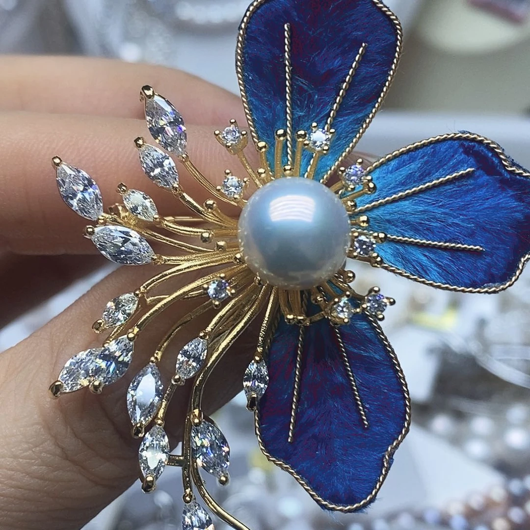 胸针淡水珍珠未镶嵌