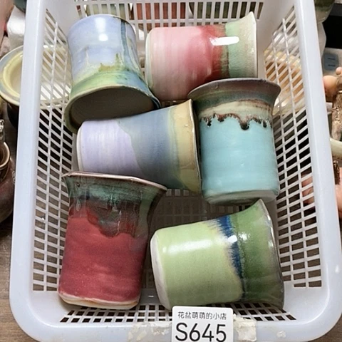 紫砂花盆645微瑕品口径7厘米左右的