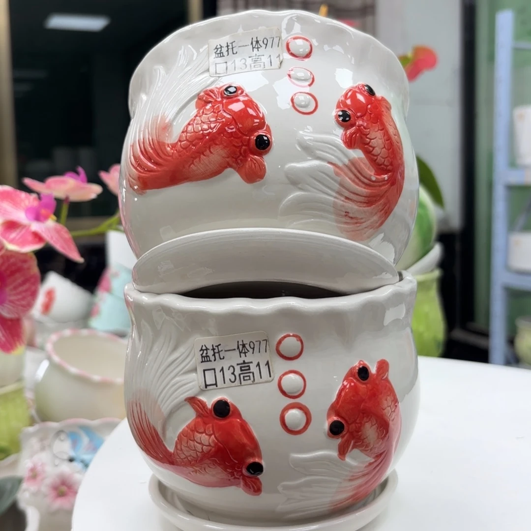 @夏西陶瓷花盆@@5977