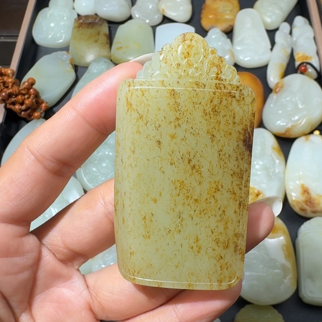 和田玉未镶嵌吊坠(不含链)