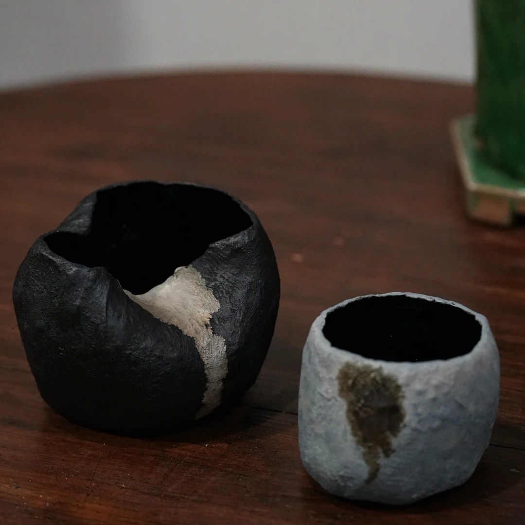 天然大漆手工金箔大号茶道漆器茶具茶洗水盂茶渣缸