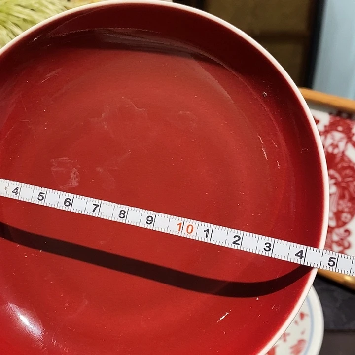 陶摆件祭红小壶承