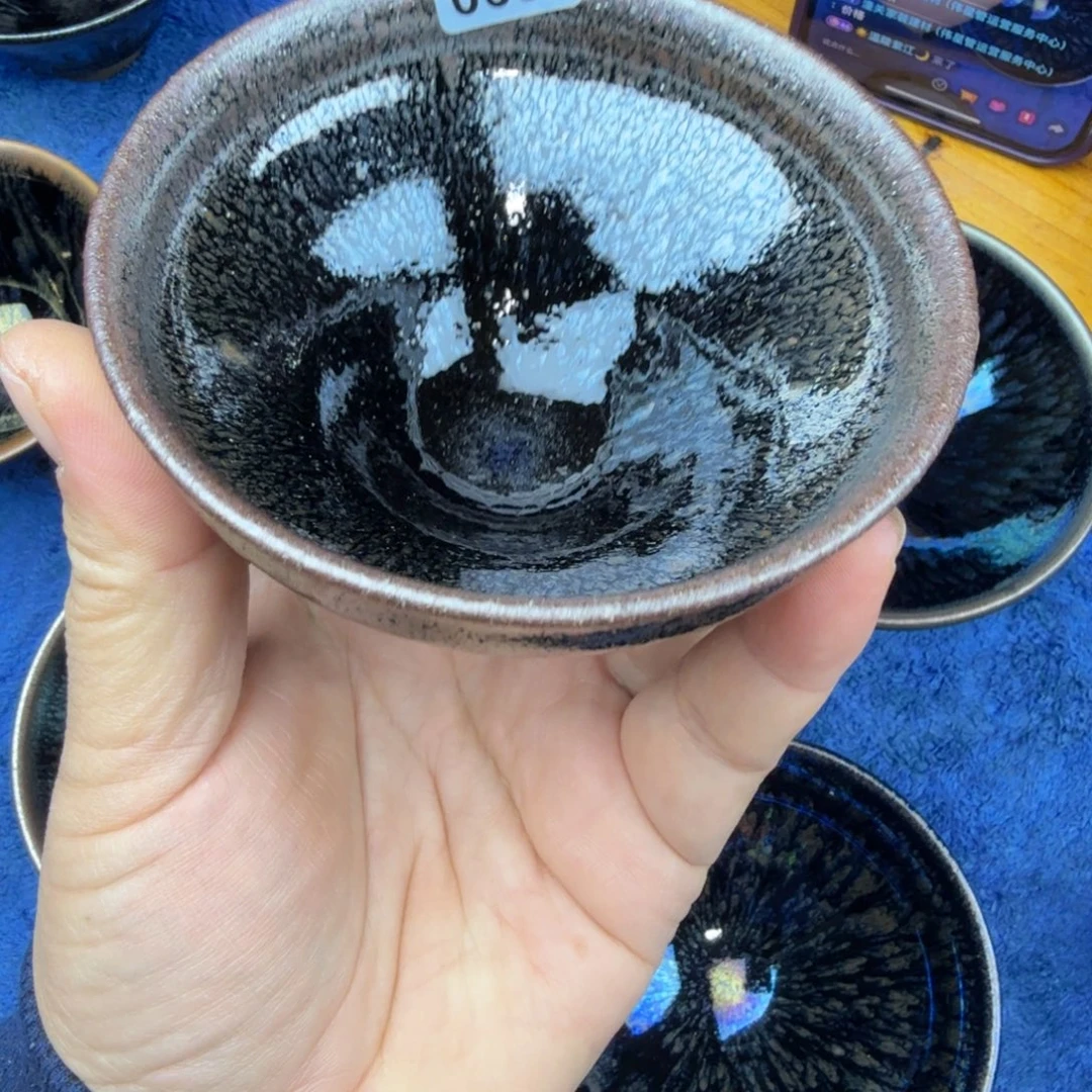 潼***）茶盏秦国凤高铁胎建盏687