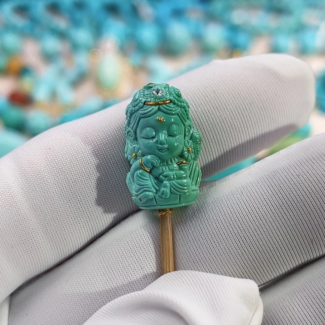 绿松石珠宝奇石未镶嵌