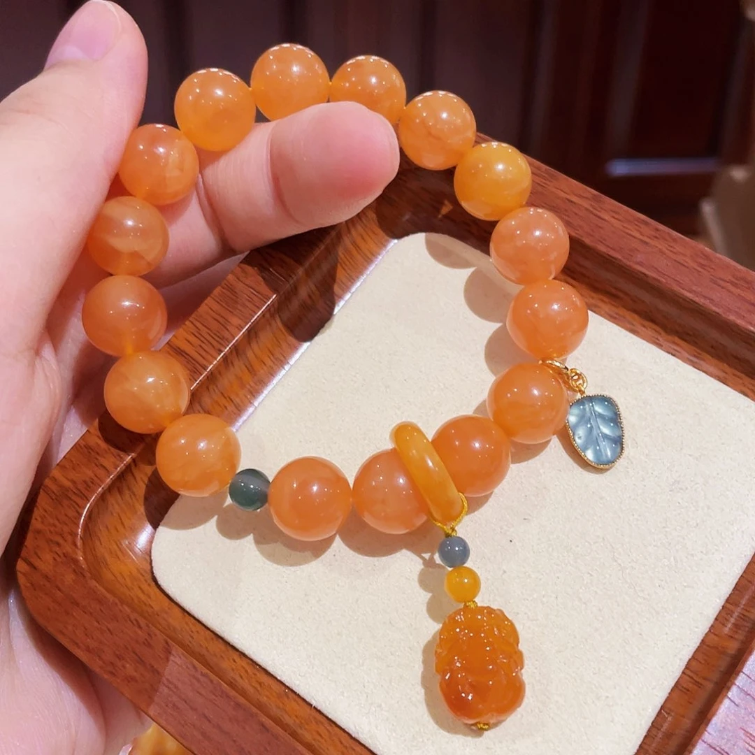 蜜蜡手链未镶嵌手串