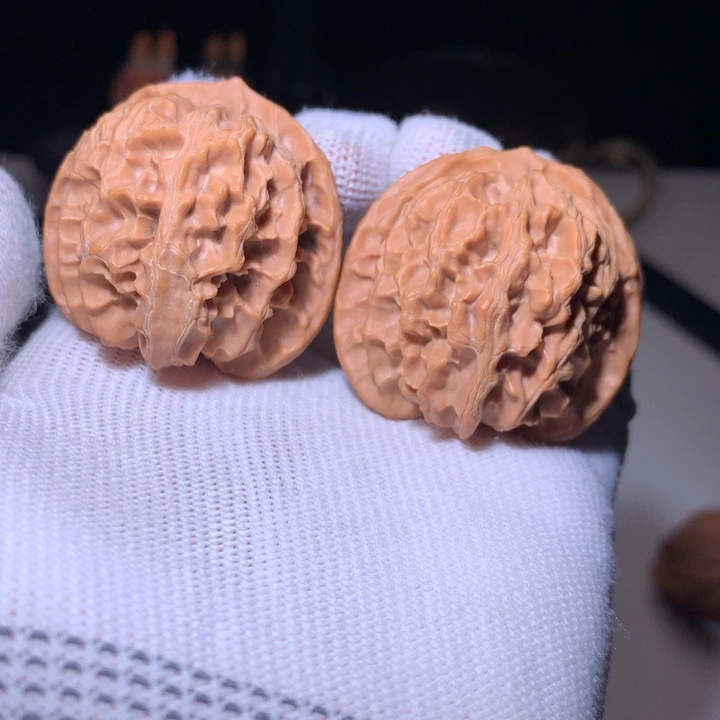 巴****文玩核桃把件苹果园
