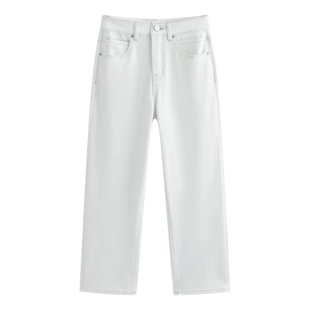 【嘉娥专属】休闲直筒／时尚高街 休闲直筒裤牛仔裤77501-1