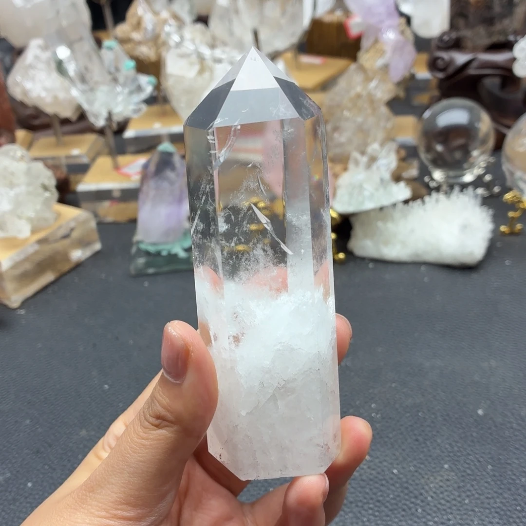 银S925镶嵌珠宝半成品水晶