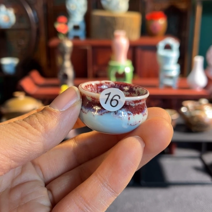 摆件微陶老王迷你花瓶