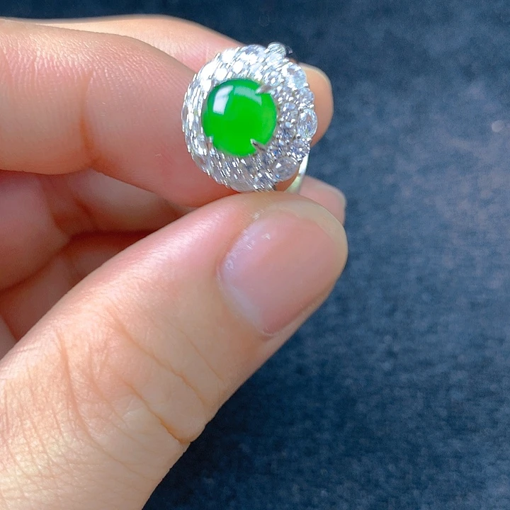 翡翠银S925镶嵌颈饰