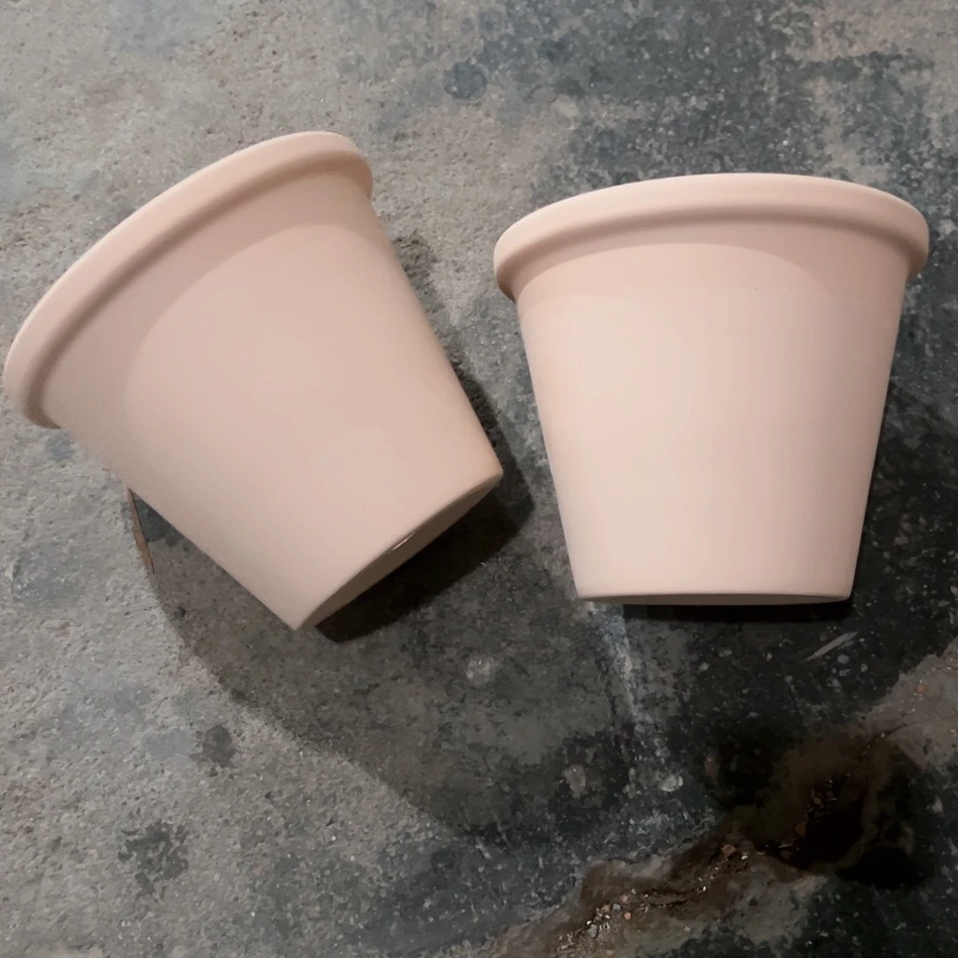 【闪购商品】红陶白云土斗盆16口13高2个