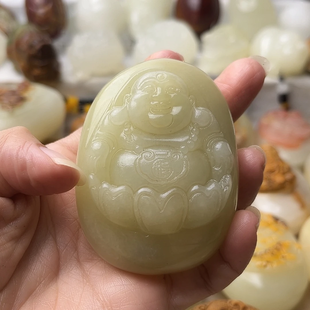 石材方解石手把摆件不退换佛