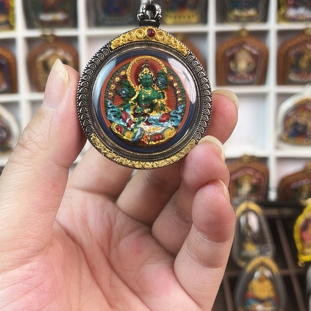 如***心泥塑做旧款扎基绿度双面