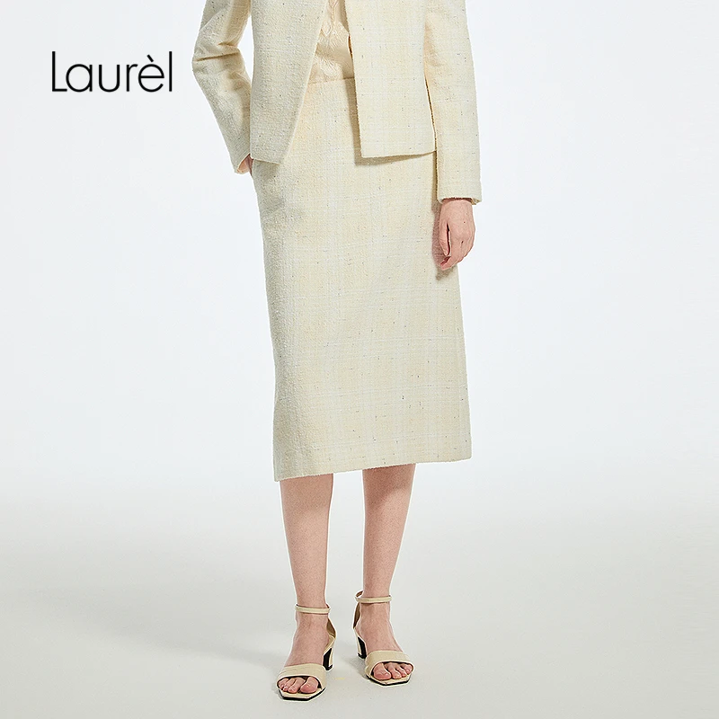 【晨粉专享】Laurel劳芮25春秋新款小香风半裙女LWL354Q01200