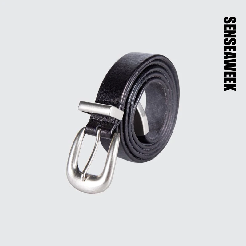 SENSEAWEEKlogo气眼装饰牛皮腰带