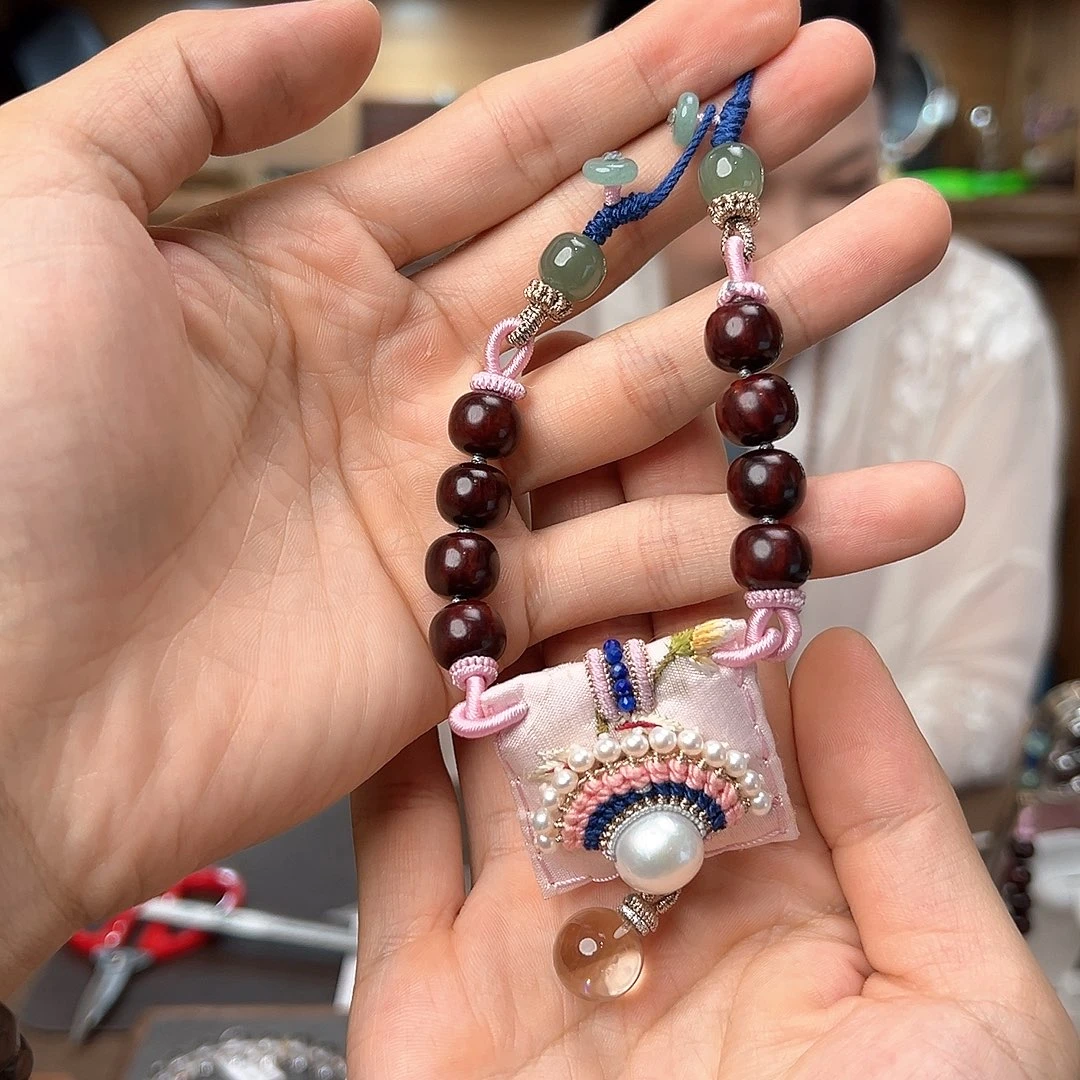 花***熊吊坠(不含链)未镶嵌淡水珍珠挂件