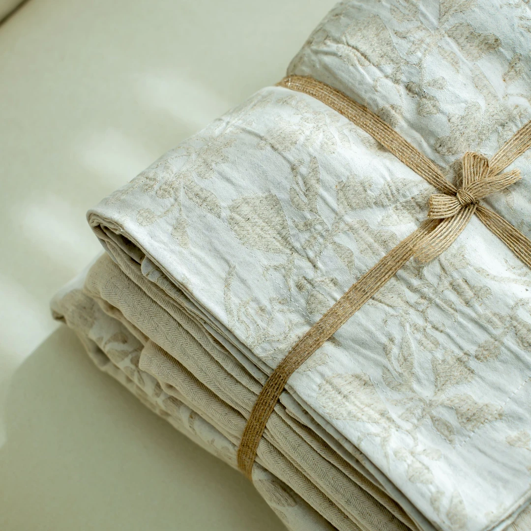 【京かわ会社】棉麻四件套瑞丽