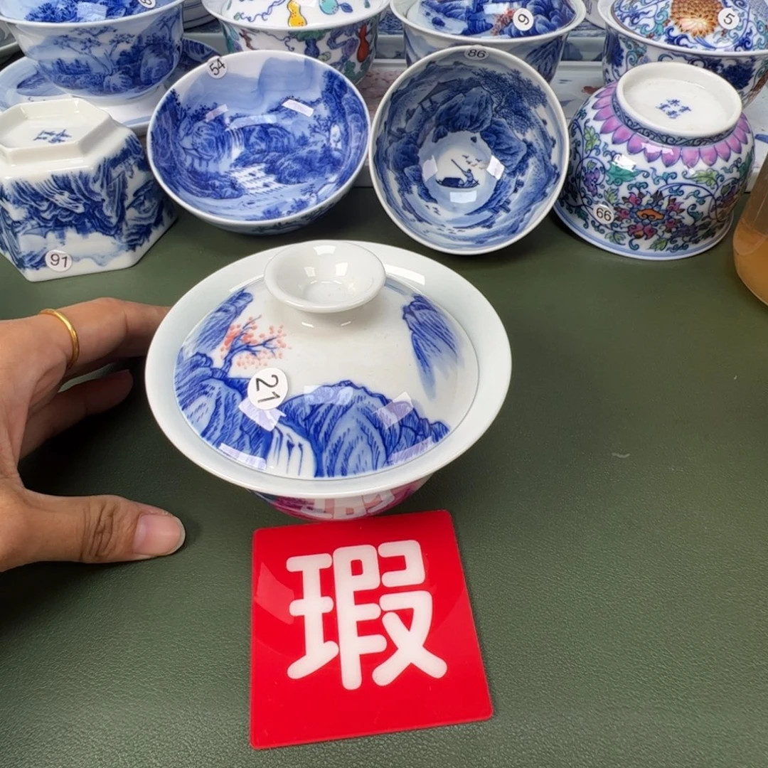 景德镇纯手工纯手绘茶具木木21