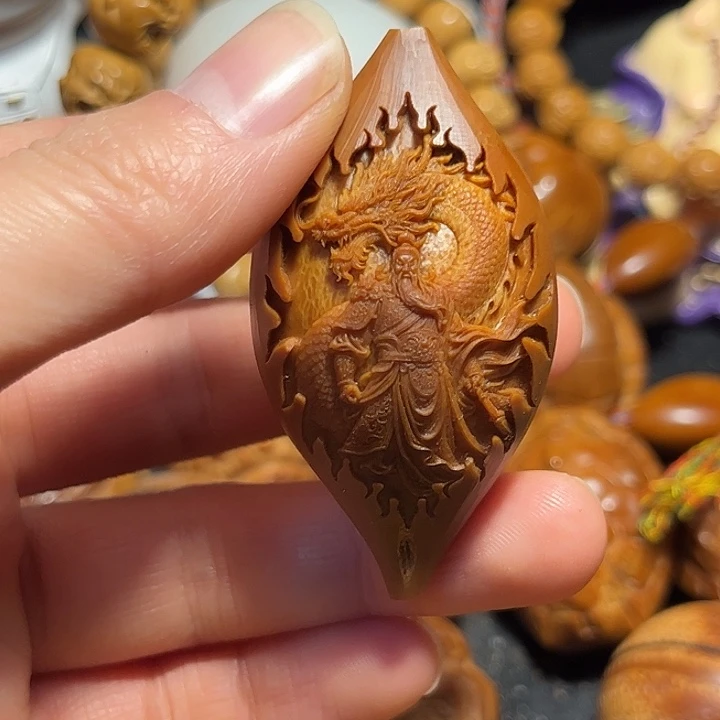 橄榄核手串/手链大榄关公