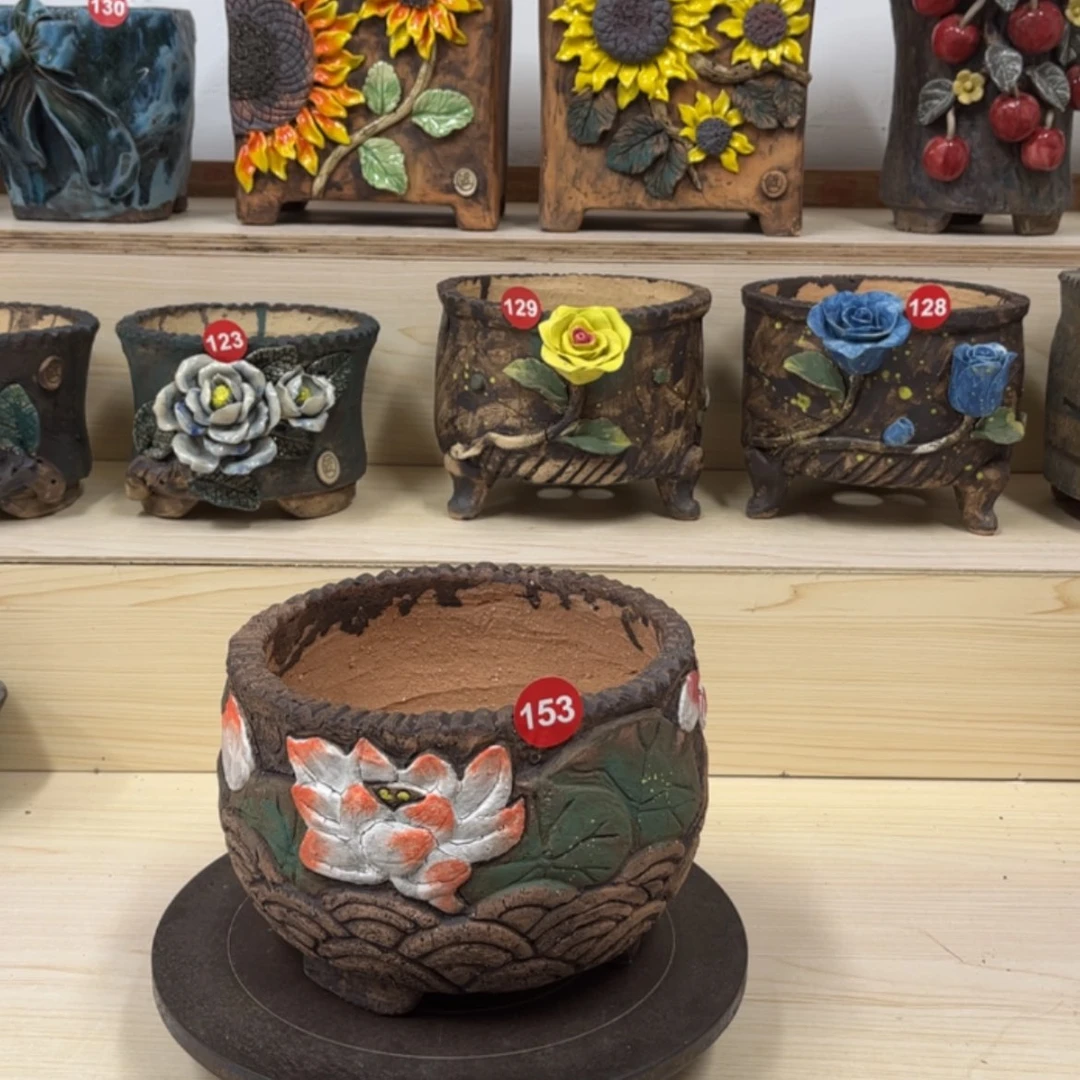 【闪购商品】紫砂花盆153福利号内口18外高15