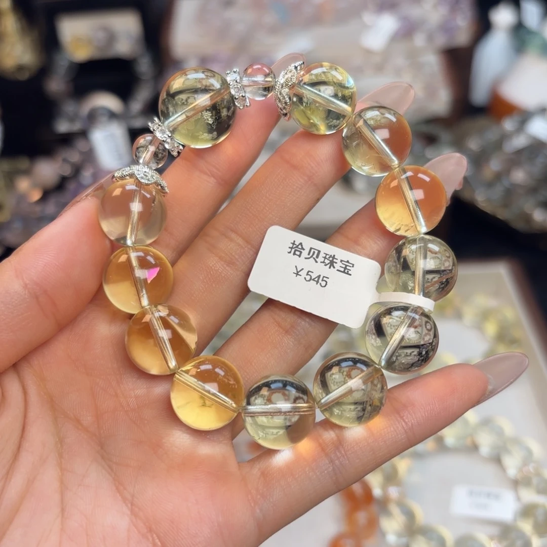 水晶手链未镶嵌水晶鱼