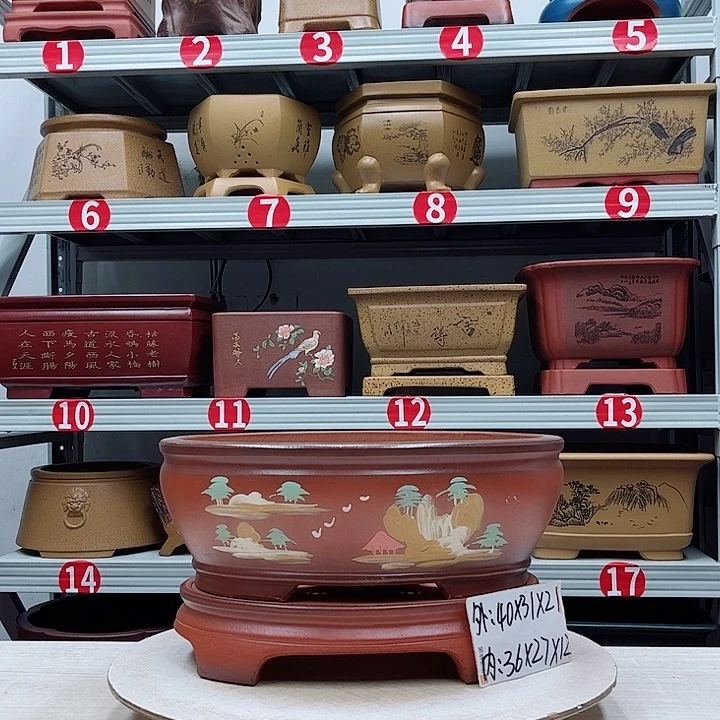 紫砂花盆紫砂花盆