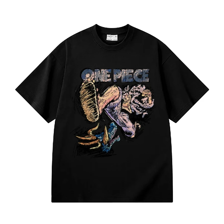 【尼卡路飞】280克美式宽松设计高级感纯棉短袖男士T恤