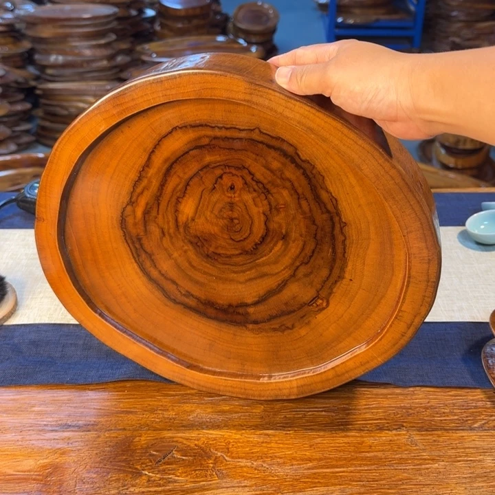 香樟木茶盘实木34*29*4.5